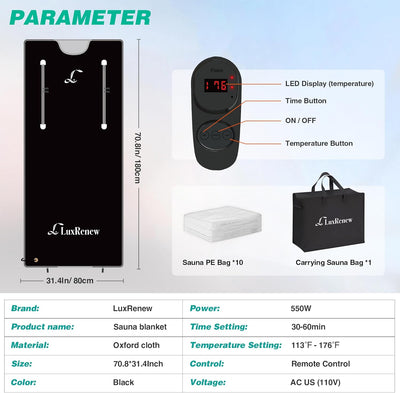 Portable Infrared Sauna Blanket